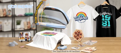 Bring Smart to Craft Projects with Craft Express Auto Heat Press 12''x15''