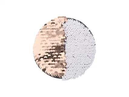 Sublimation φ10 Flip Sequins Adhesive (Round, Champagne W/ White)