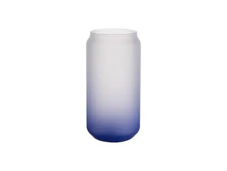 Sublimation 18oz/550ml Glass Mugs Gradient Dark Blue