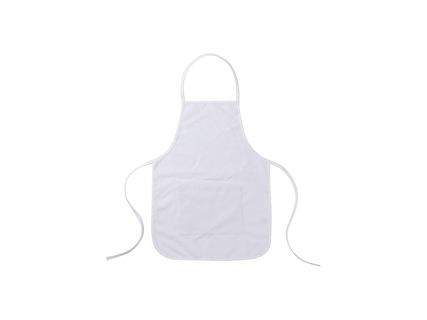 Sublimation Blanks White Child Apron w/ White Pocket (61*44cm)
