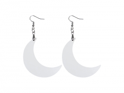 Sublimation Hardboard Earring (Moon Shape)