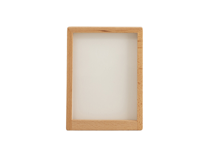 Sublimation 7&quot; Beech Wood Vertical Photo Frame with Acrylic Insert