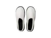 Sublimation Adult Fuzzy  Close Toe Slippers (White/Black, 36-37#)