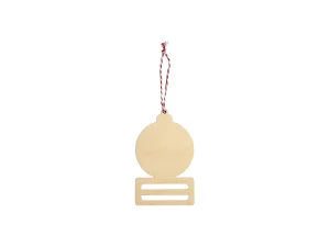 Sublimation Plywood Money Holder Ornament(9.2*15.2*0.4cm, Christmas Ball Shape)