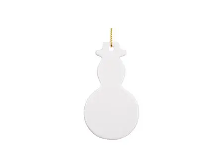 Sublimation 3&quot; Snowman Ceramic Ornament