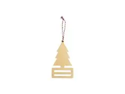 Porta-cédulas em contraplacado para sublimação (9,2 x 16,2 x 0,4 cm, formato de árvore de Natal)