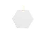 Sublimation 3&quot; Hexagon Ceramic Ornament