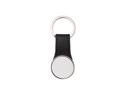 Porta-Chaves Correia PU com 2 Inserts (Redondo, 3*5.8cm)