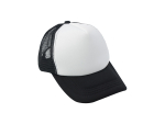 Sublimation Adult Trucker Cap(Black w/ White Panel)