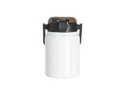 Tumbler Boquilla Ancha Acero Inoxidable 25oz/750ml con Tapa Portátil Negra (Blanco)