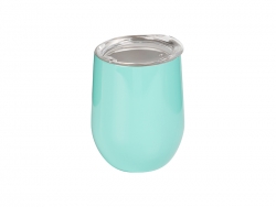 Sublimation 12oz Stainless Steel Stemless Wine Cup (Light Blue)
