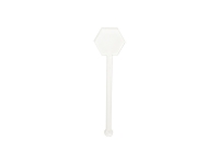 Sublimation Blanks Acrylic Drink Stirrers (3*10*0.4cm,Hexagon Shape)