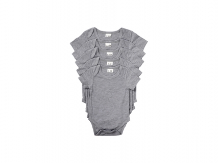 Mono Bebé Manga Corta Talla S (Gris,0-3M)