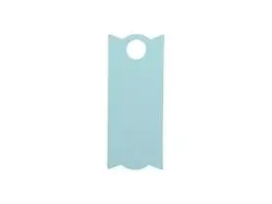 Engraving Blanks Rectangle Silicone Name Tag for 40oz Stanley Tumbler (3.3*8*0.3cm,Light Blue)