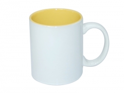 Sublimation 11oz Two-Tone Color Mugs - Yellow