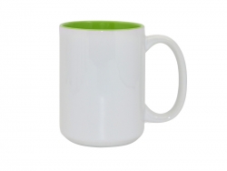 Sublimation 15oz Two-Tone Color Mugs - Light Green