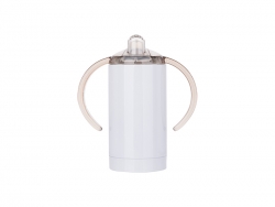 Sublimation 13oz/400ml Stainless Steel Sippy Cup with Spout (White)