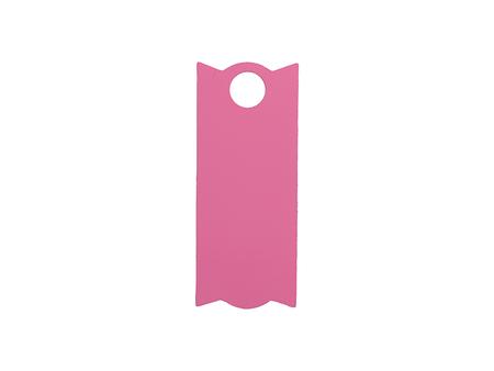 Engraving Blanks Rectangle Silicone Name Tag for 40oz Stanley Tumbler (3.3*8*0.3cm,Pink)