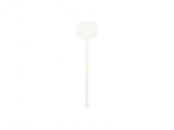 Sublimation Blanks Acrylic Drink Stirrers (4*15*0.4cm,Square Lace Shape)