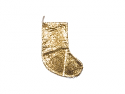 Meia Natal Lantejoulas (Dourado/Prateado)