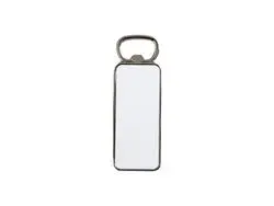 Íman para frigorífico abridor de garrafas em metal (3,5 x 10 cm, retangular)