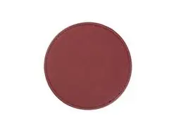 Engraving Blanks Round Leather Mug Coaster(Red W/ Black, φ10cm)