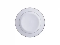 Plato 8&quot; Doble Borde Plateado
