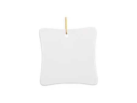 Sublimation 3&quot; Square Ceramic Ornament