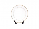 Sublimation 7.5&quot; Rim Plate w/ Gold Rim