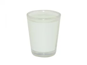 Sublimation 1.5oz Shot Glass Mug with White Patch
