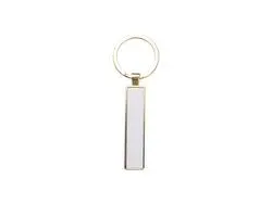 Porta-Chaves Dupla Face com Insert 1.3x6.3cm-Dourado