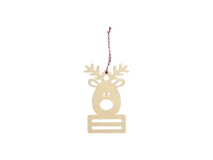 Sublimation Plywood Money Holder Ornament(11.2*17*0.4cm, Elk Shape)