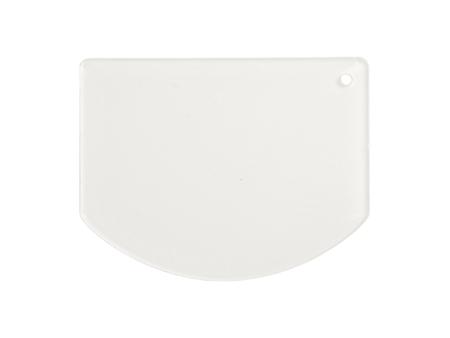Raspador de decoración de pastel acrílico sublimación (10 * 13 * 0,4 cm, forma de arco)