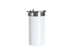 Tumbler Travel Acero Inoxidable 22oz/650ml con Tapa de Clic (Blanco)
