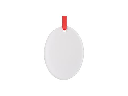 Sublimation Blank Acrylic Ornament (Oval, H7.6*W5.7*0.4cm)