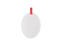 Sublimation Blank Acrylic Ornament (Oval, H7.6*W5.7*0.4cm)