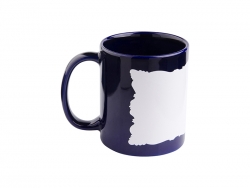 Caneca Cor Total com Caixa Borboleta Branca 11oz (Azul Oscuro)