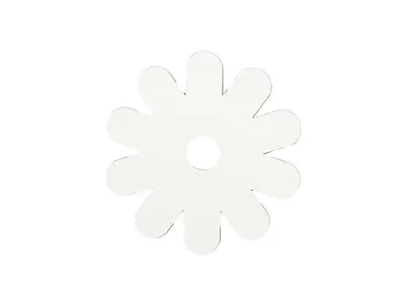 Sublimation Blanks Hardboard Name Tag (8.1*8.1*0.3cm,Chrysanthemum Shape)