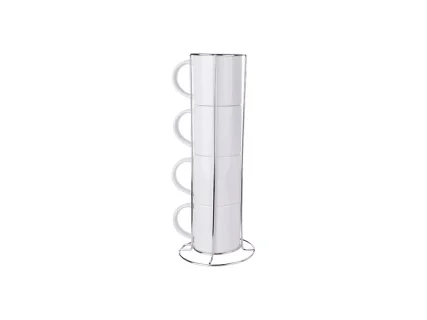 Sublimation 4 Piece 8oz Stackable Mug Set