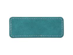 Identificación Couro PU (Verde, Retângulo Pequeno)