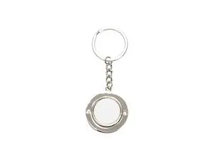 Sublimation Blank Metal Rotatable Keychain（Round）