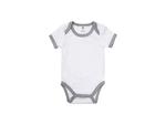 Baby Onesie Short Sleeve M(Gray Edge,3-6M)