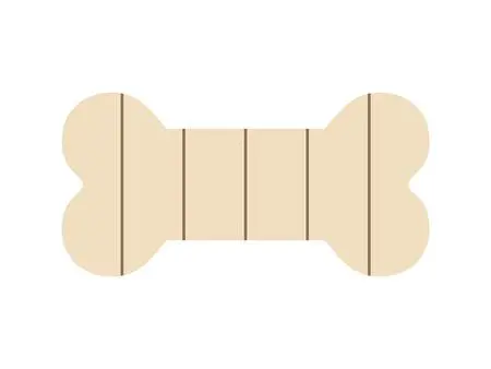 Sublimation Blanks Bone Shaped Sign (25.4*12.7*1.5cm)