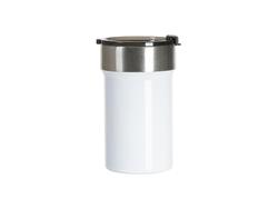 Tumbler Travel Inox 13oz/400ml com Tampa de Clique (Branco)