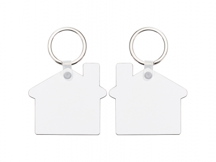 Sublimation Blanks Hardboard Key Ring (House)
