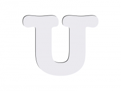Sublimation HB Letters - U (MOQ: 36)