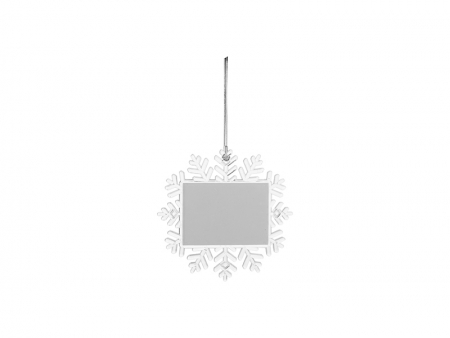 Sublimation Hanging Plastic Ornament (Snowflake, 10.5*10.5cm)
