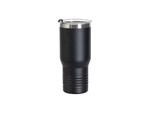 Engraving Blanks 22oz/650ml Powder Coated Ringneck Grip Stainlee Steel Tumbler(Black)