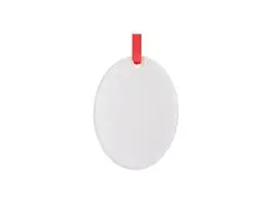 Ornamento Natalino Acrílico (Oval, H7.6*W5.7*0.4cm)