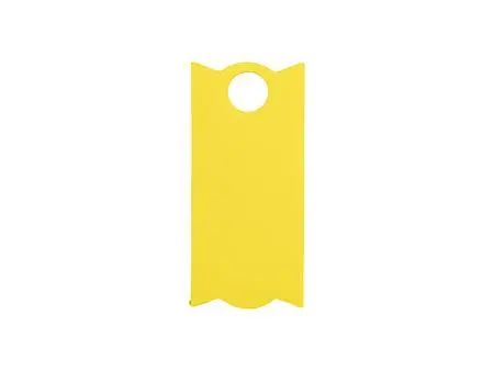 Etiqueta de identificación de silicona rectangular grabado láser para vaso Stanley de 30 oz (3.3 * 7.3 * 0.3 cm, amarillo)